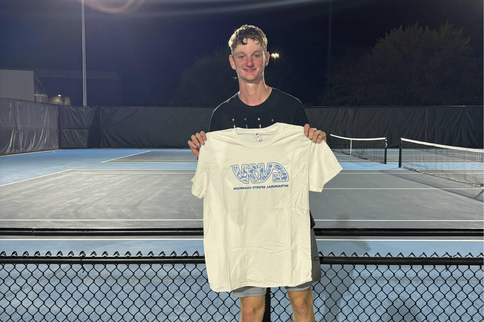 Intramural Singles Tennis Champion